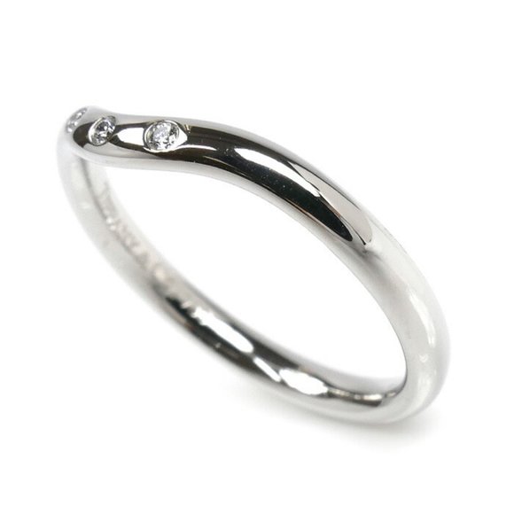 TIFFANY 18k Silver Diamond Ring - Picture 2 of 7